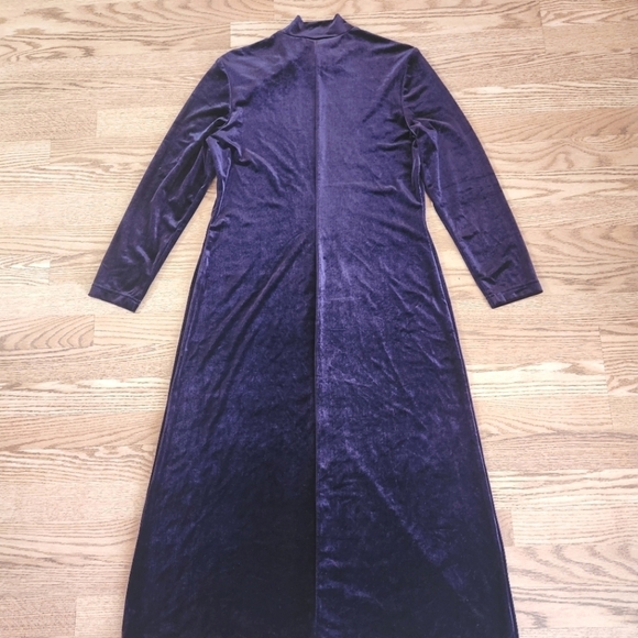 EUC Vintage Coldwater Creek Purple Velvet Dress, Size Petite Medium *HOST PICK* - Picture 8 of 11